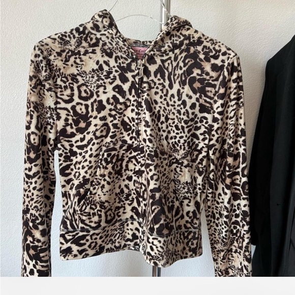 NWT JUICY COUTURE animal print small bling Velour Tracksuit  Set -Ocelot - Picture 15 of 16